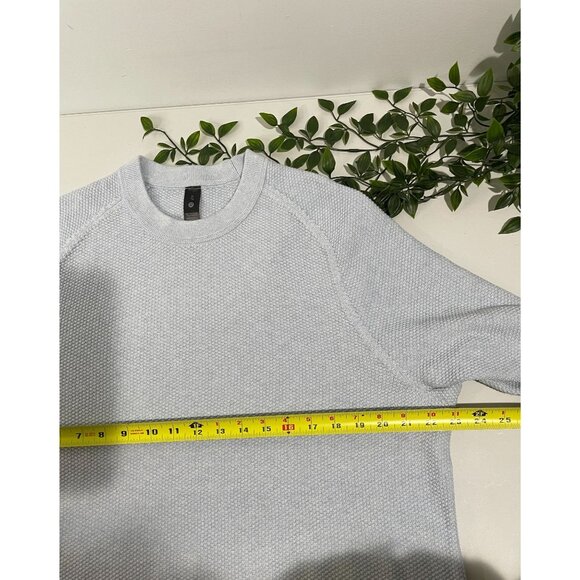 Lululemon XL Textured Knit Crewneck Sweater Coolmax Cotton-Blend Warm - Picture 14 of 16